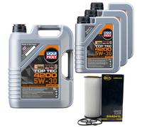 Olio Motore Set 4200 5W-30 Liqui Moly 8 Litro + Filtro per BMW X3 3er 5er X5 6er