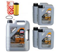 Olio Motore Set 4200 5W-30 Liqui Moly 9 Litro + Filtro per BMW 7er 5er X5 E60