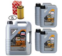 Olio Motore Set 4200 5W-30 Liqui Moly 9 Litro + Filtro per Mercedes Vito Viano