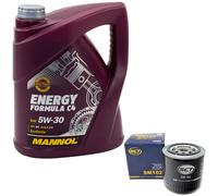 Olio Motore Set 5 Litro + Filtro per Nissan NP300 Navara Murano Front 2.5 DCI