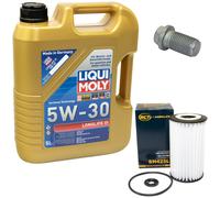 Olio Motore Set 5W-30 5 Litro + Filtro Olio Sh 425 L + Vite per Mercedes