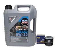 Olio Motore Set 5W-30 5 Litro + Filtro Olio Sm 165 per Suzuki Swift II Berlina