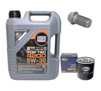 Olio Motore Set 5W-30 5 Litro + Filtro Olio+Vite per Rover Mini 1000 30 Kw 41 Ps