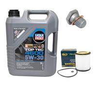 Olio Motore Set 5W-30 5 Litro + Filtro + Tappo Scarico per BMW 3er 5er X1