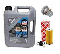 Olio Motore Set 5W-30 5 Litro + Filtro + Tappo Scarico per BMW X1 2er Mini One