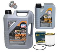Olio Motore Set 5W-30 6 Litro + Filtro Olio Sh 4032 L + Vite per BMW 4 428i X4