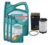 Olio Motore Set 5W-30 Giga Luce Mv 0530 Ll 8 Litro + Filtro Olio per Audi A8 4.2