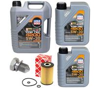 Olio Motore Set 5W-30 Liqui Moly 7 Litro + Filtro Olio+Vite per VW Crafter