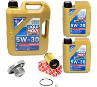 Olio Motore Set 5W-30 Liqui Moly 7 Litro +Filtro+Vite per BMW 3er