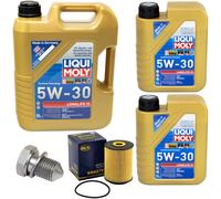 Olio Motore Set 5W-30 Liqui Moly 7 Litro +Filtro+Vite per VW Touareg