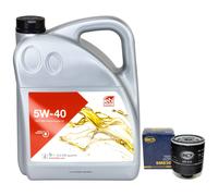 Olio Motore Set 5W-40 5 Litro + Filtro Olio Sm 836 per Audi A3 Berlina