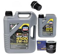 Olio Motore Set 5W-40 6 Litro + Filtro Olio Sm 136 + Vite per Volvo S70 V70 S80