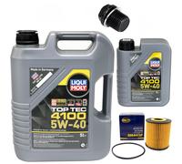Olio Motore Set 5W-40 6 Litro + Filtro Sh 443 P + Vite per Volvo S40 S70 S60