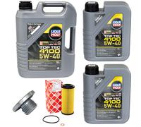 Olio Motore Set 5W-40 Liqui Moly 7 Litro +Filtro+Vite per BMW 3er 330d