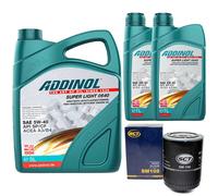 Olio Motore Set 5W-40 Super Light 0540 7 Litro + Filtro per VW Lt 28-35 40-55 Io