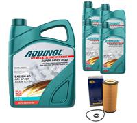 Olio Motore Set 5W-40 Super Light 0540 9 Litro + Filtro per Mercedes CLASSE W220