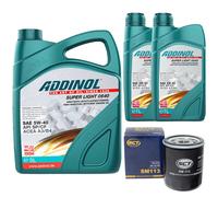 Olio Motore Set 5W-40 Super Light 7 Litro + Filtro per Citroen XM Fiat Renault