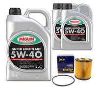 Olio Motore Set 5W-40 Vollsynth Meguin 7 Litro + Filtro per Volvo S80 I T6 184