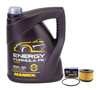 Olio Motore Set 5W30 5 Litro + Filtro Olio Sh 454 P per Ford Transit Scatola