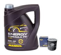 Olio Motore Set 5W30 5 Litro + Filtro Olio Sm 124 per Honda Civic V Hatchback