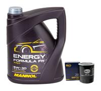 Olio Motore Set 5W30 5 Litro + Filtro Olio Sm 132 per Nissan Primera Hatchback