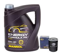 Olio Motore Set 5W30 5 Litro + Filtro Olio Sm 148 per Nissan Primera Hatchback