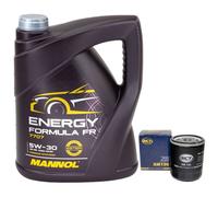 Olio Motore Set 5W30 5 Litro + Filtro Olio Sm 196 per Ford Mondeo III Familiare