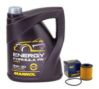 Olio Motore Set 5W30 5 Litro + Filtro Sh 4035 P per Ford Mondeo IV Familiare