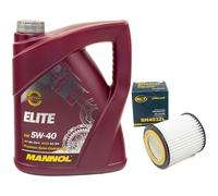 Olio Motore Set 5W40 5 Litro + Filtro Sh 4032 L per BMW 3er 5er 6er X5 7er Z4 X5