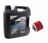 Olio Motore Set ad Alte Prestazioni 10W30 4 Litro Filtro HF145 per Mz Yamaha XVS