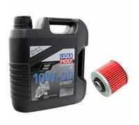 Olio Motore Set ad Alte Prestazioni 10W30 4 Litro Filtro KN145 per Mz Yamaha XVS