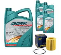 Olio Motore Set Addinol 0W-20 Premium 020 C6 9 Litro + Filtro per Lexus Ls 460