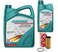 Olio Motore Set Addinol 0W-30 Giga Luce 030 6 Litro + Filtro per BMW Mini Toyota