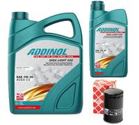 Olio Motore Set Addinol 0W-30 Giga Luce 6 Litro + Filtro per Audi A4 Avant RS4