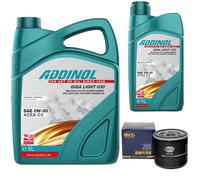 Olio Motore Set Addinol 0W-30 Giga Luce 6 Litro + Filtro per Dacia Dokker Lancia
