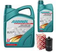 Olio Motore Set Addinol 0W-30 Giga Luce 6 Litro + Filtro per VW Transporter IV