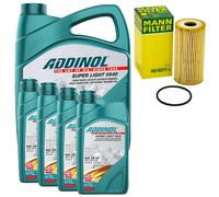 Olio Motore Set Addinol 5W-40 Super Light 9 Litro + Filtro per Renault Master