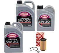 Olio Motore Set Compatibile 5W-30 Meguin 11 Litro + Filtro per Mercedes Sprinter