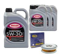 Olio Motore Set Compatibile 5W-30 Meguin 8 Litro + Filtro per Mercedes Classe G