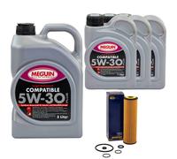 Olio Motore Set Compatibile 5W-30 Meguin 8 Litro + Filtro per Mercedes Sprinter