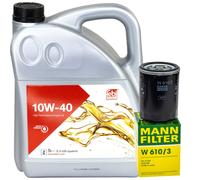 Olio Motore Set Febi 10W-40 5 Litro + Filtro per Mitsubishi ASX Opel Corsa B 1.7