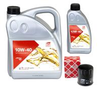 Olio Motore Set Febi SAE 10W-40 6 Litro + Filtro Olio per Jeep Commander 4.7 V8