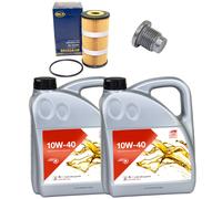 Olio Motore Set Febi SAE 10W-40 8 Litro +Filtro+Vite per Opel Vivaro