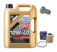 Olio Motore Set Filtri 10W-40 5 Litro + Tappo Scarico per BMW 3er 318is E30 E36