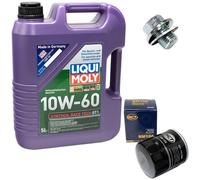 Olio Motore Set Filtri 10W-60 5 Litro + Vite per Toyota Corolla Carina Camry 1.6