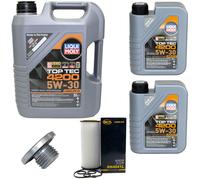 Olio Motore Set Filtri 4200 5W-30 Liqui Moly 7 Litro + Vite per BMW 3er 330d E46