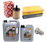 Olio motore Set Filtri 5W-30 6 litri. + Tappo scarico olio per VW Vans V 1.9 TDI