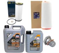 Olio Motore Set Filtri 5W-30 6 Litro + Tappo Scarico per BMW 1er E87 3er E46 5er