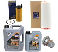Olio Motore Set Filtri 5W-30 6 Litro + Tappo Scarico per BMW 3er 320d 150 163 Ps