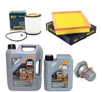 Olio Motore Set Filtri 5W-30 6 Litro + Tappo Scarico per BMW 4 Cabriolet 428i